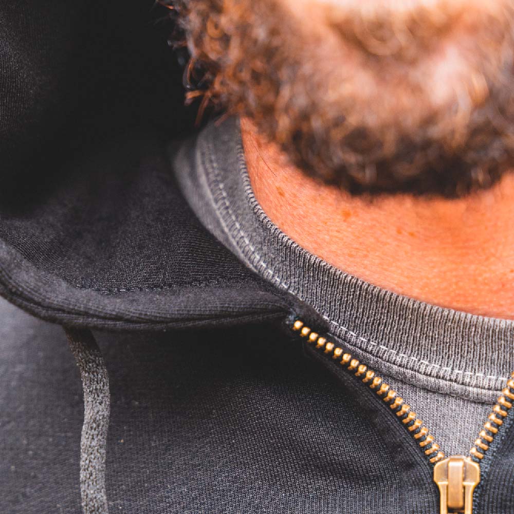 Men's Organic Zip Hoodies - Black