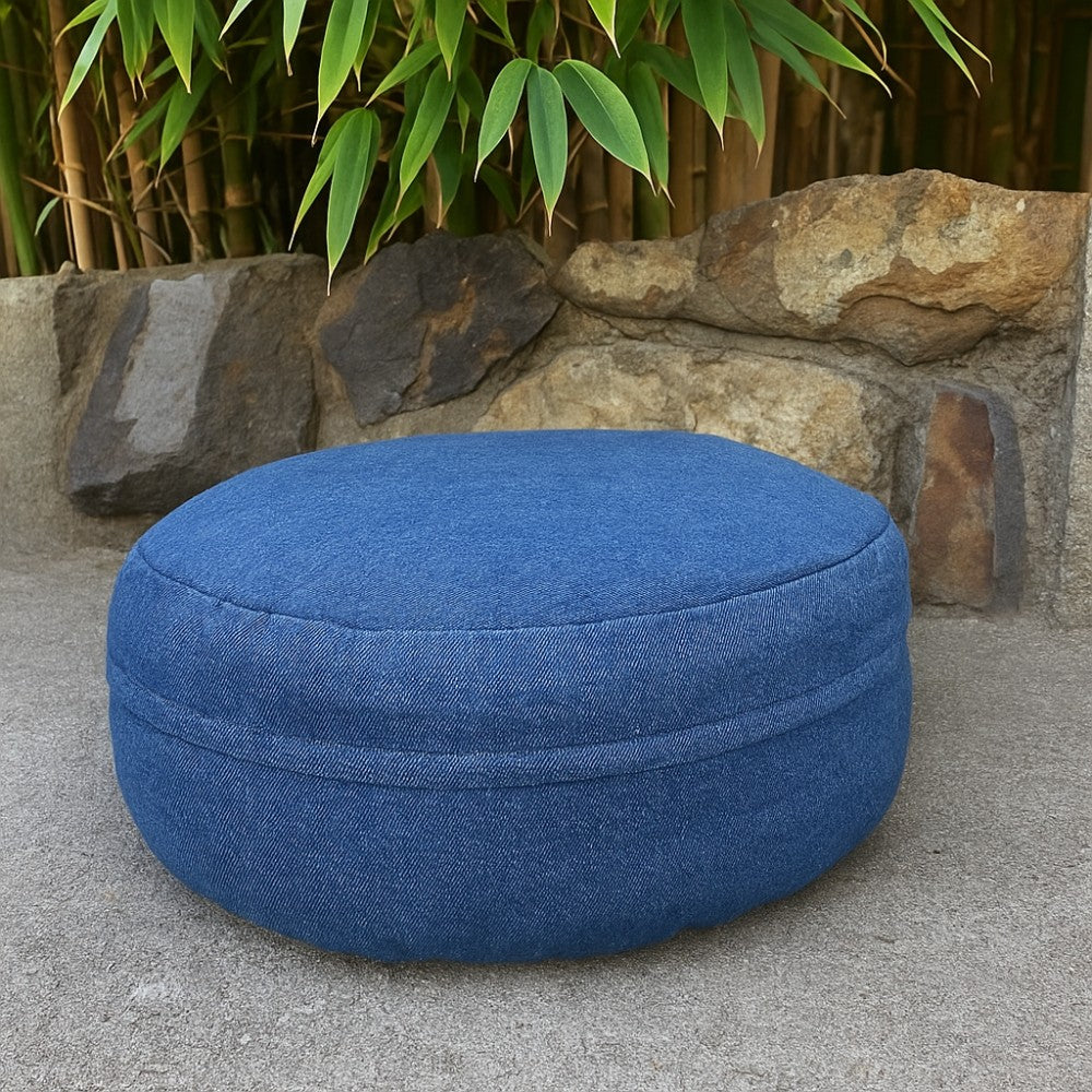 Organic Bolster Pouf - Zafu Yoga Meditation Cushion