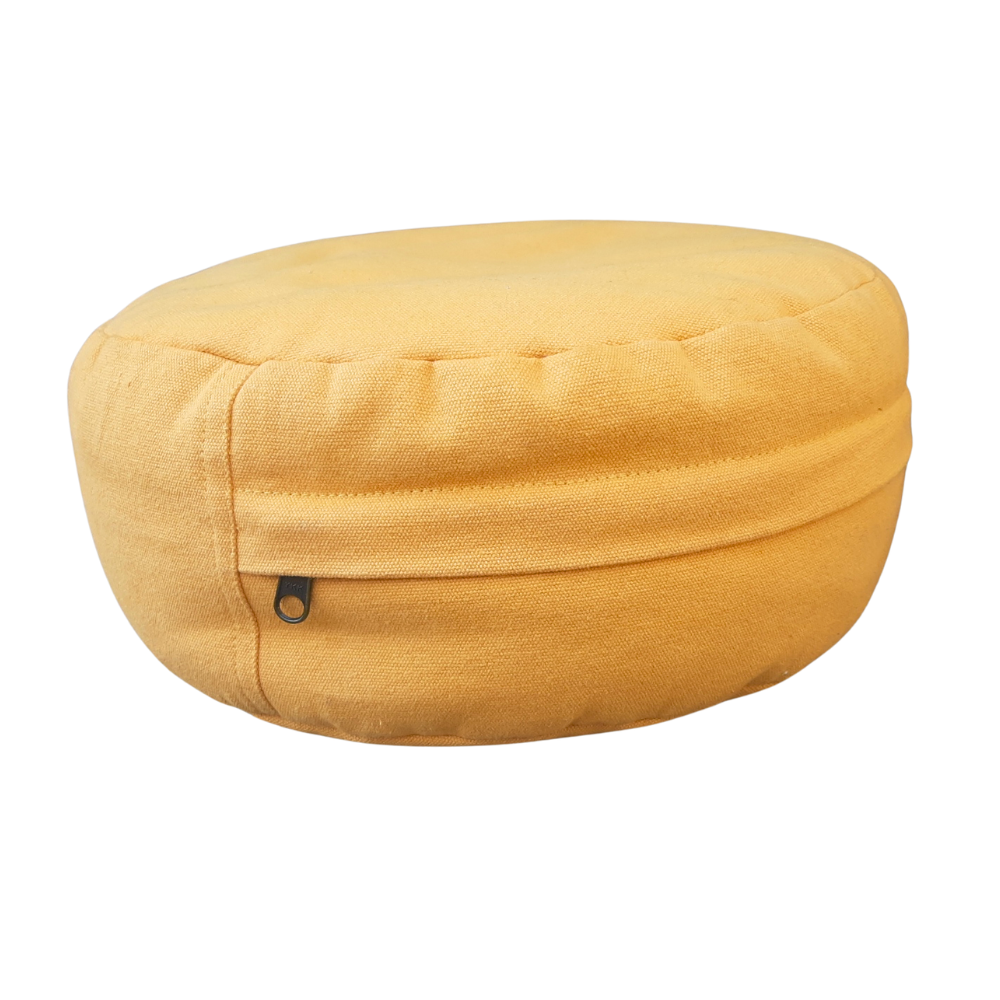 Organic Bolster Pouf - Zafu Yoga Meditation Cushion