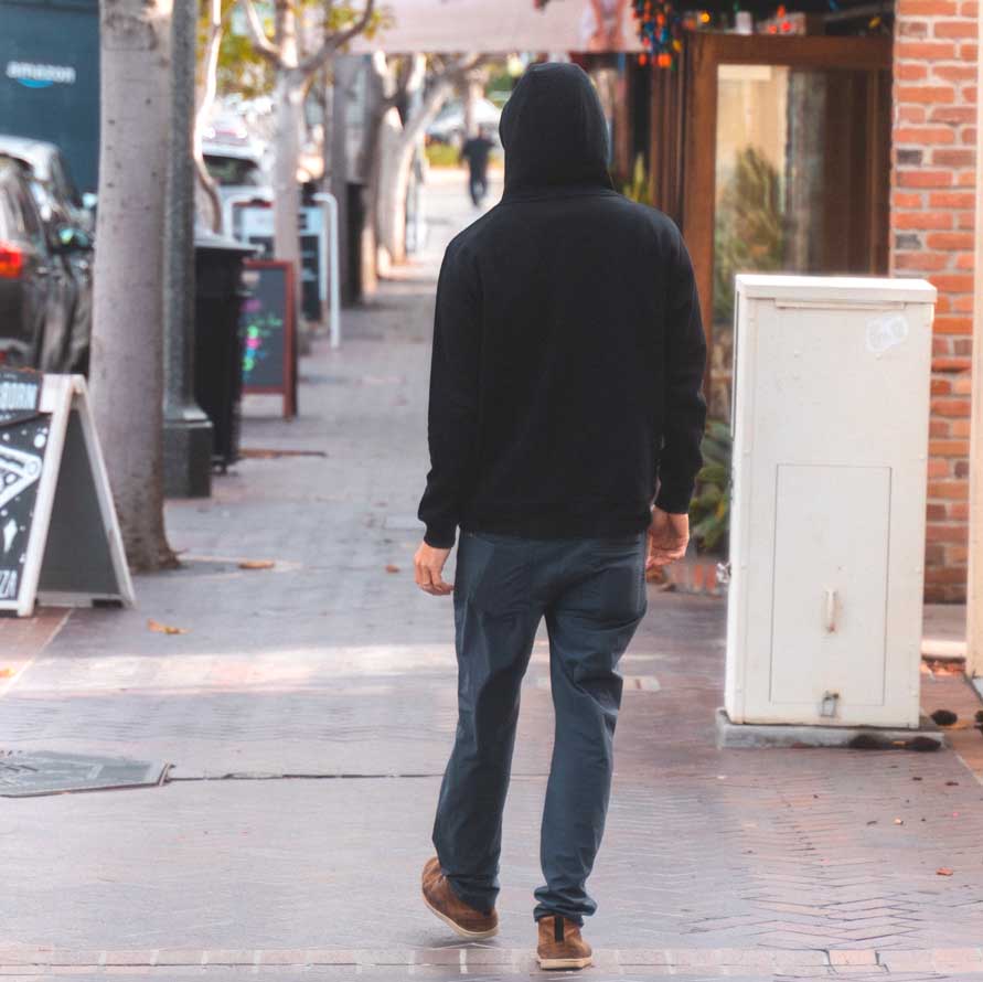 Men's Organic Zip Hoodies - Black