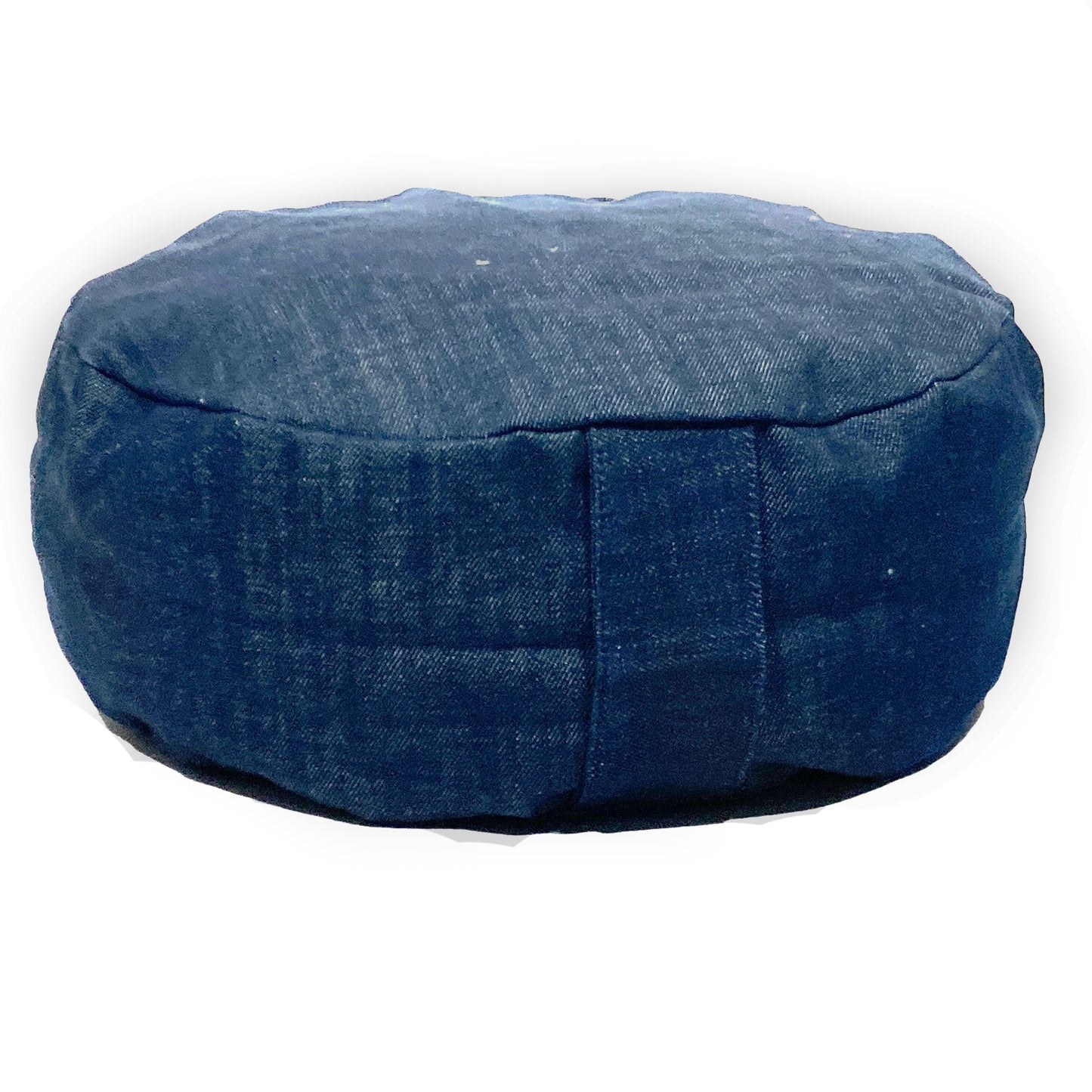 Organic Bolster Pouf - Zafu Yoga Meditation Cushion