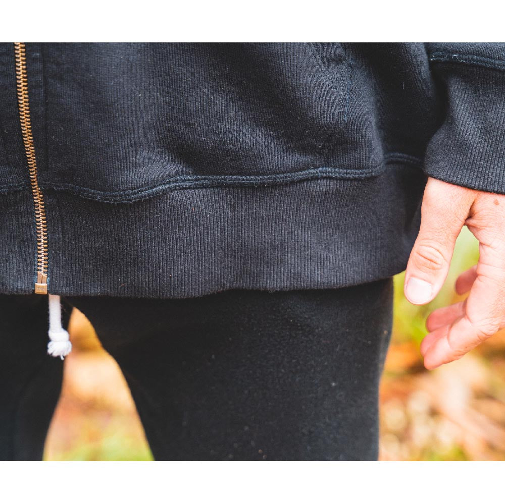 Men's Organic Zip Hoodies - Black