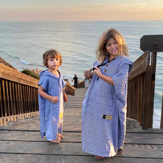 Kids Surf Poncho - Pull Over - 5-12 years olds