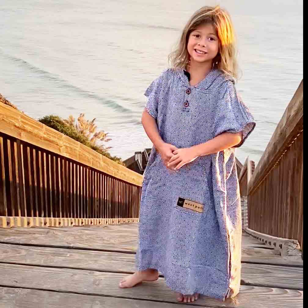 Kids Surf Poncho - Pull Over - 5-12 years olds
