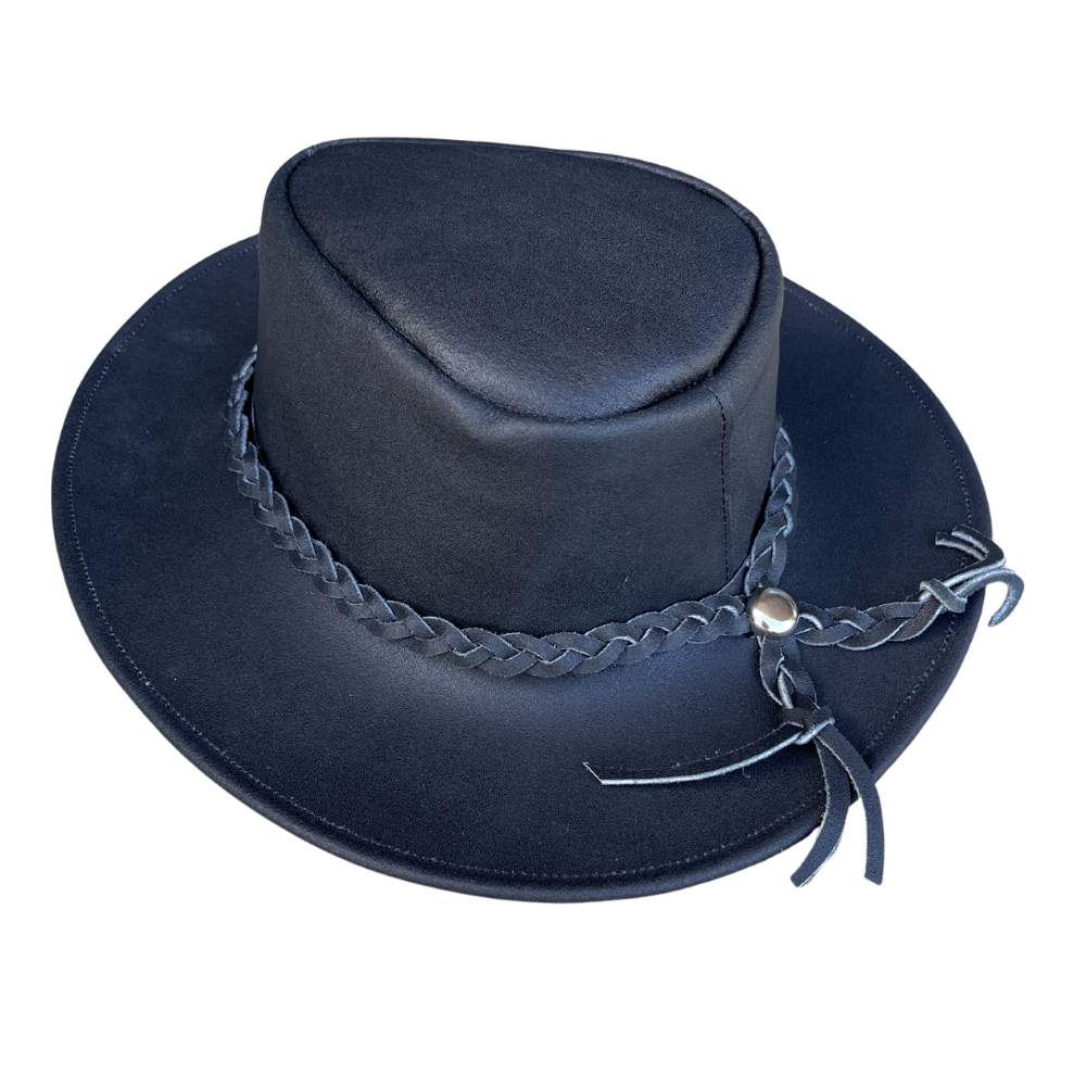 Full Brim Hats | Leather Rancher Hat