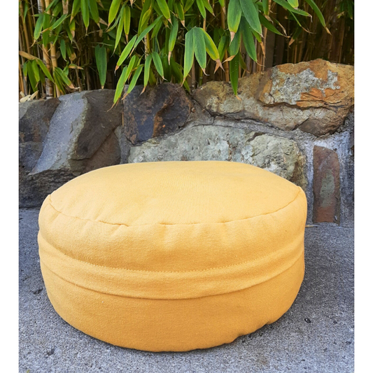Organic Bolster Pouf - Zafu Yoga Meditation Cushion