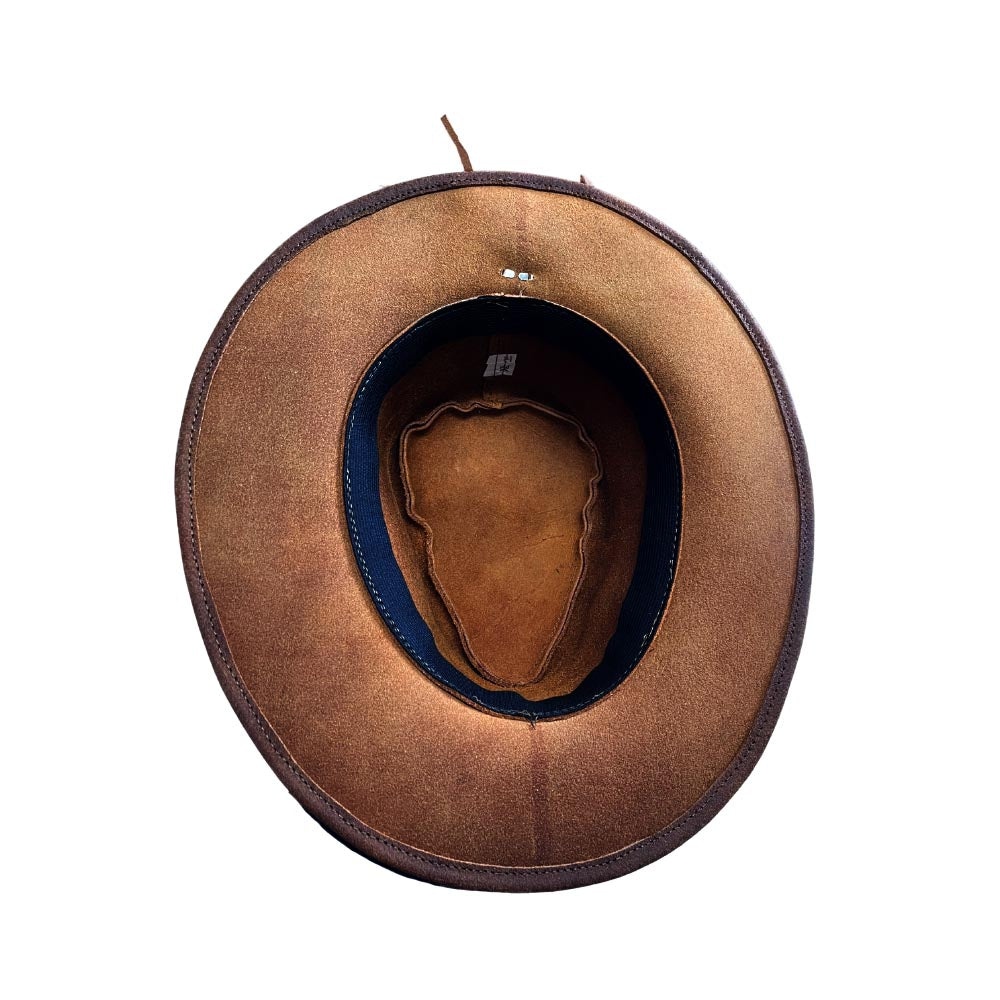 Full Brim Hats | Leather Rancher Hat